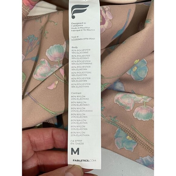 Fabletics Pureluxe Ultra High-Waisted Floral Print Leggings Medium - Picture 6 of 16